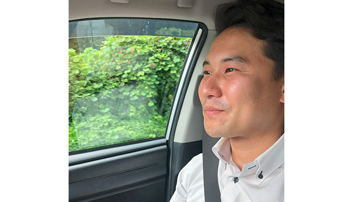 作業している様子